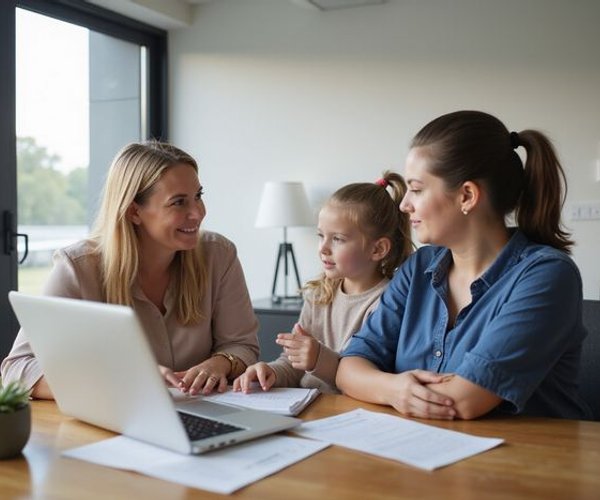 Coral Jacobs consulting with clients
