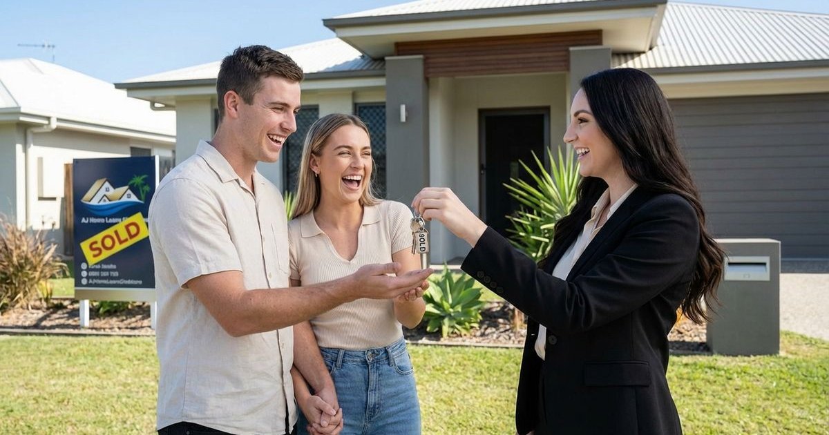 Young couple first home buyers in Gladstone